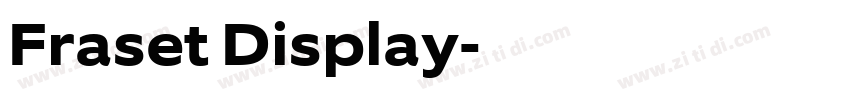 Fraset Display字体转换 Fraset Display字体转换